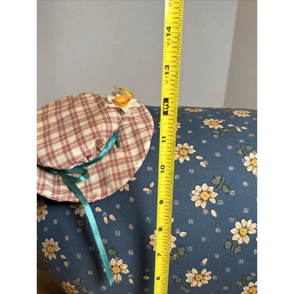 Large Home Made Floral Pig In Hat